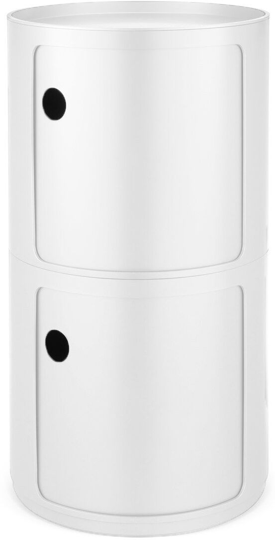 Kartell Componibili Container Baukastensystem rund weiss (H 76,5cm) H 76,5cm