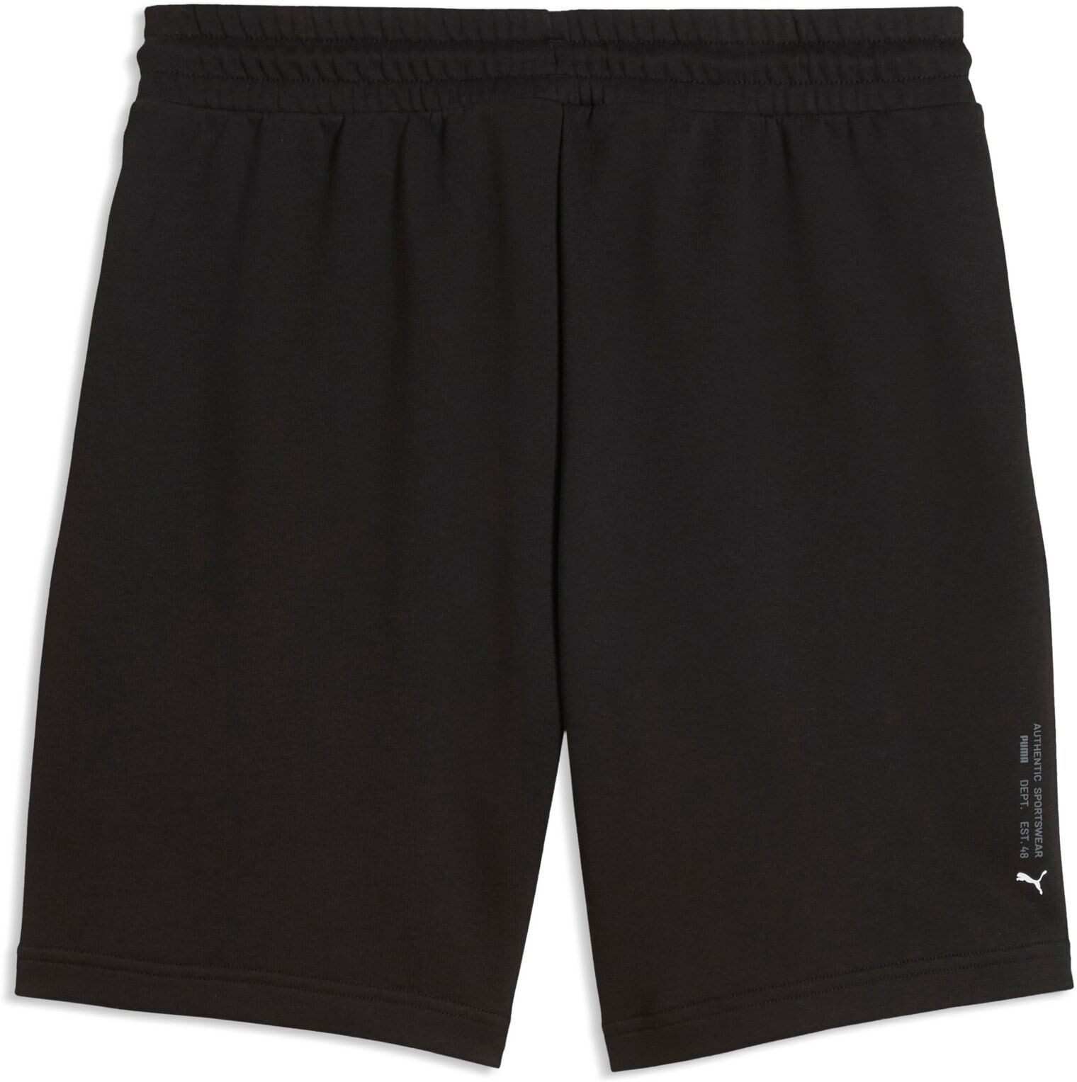 Trainingsshorts PUMA "SPORT GRAPHIC SHORTS 8 TR", Damen, Gr. XXL, N-Gr, schwarz (puma schwarz), Sweatware, Obermaterial: 68% Baumwolle, 32% Polyester, bedruckt, regular fit ca. Mitte Knie, Hosen Trainingsshorts, mit Eingrifftaschen, ca. Mitte Knie Länge, 