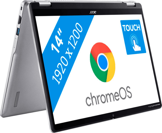 Acer Chromebook Spin 314 CP314-2HN-C4KH 2-in-1 Convertible Laptop met ChromeOS