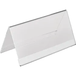 Tischnamensschilder, Acryl Querformat | 200 x 100 mm, Acryl (PMMA), transparent