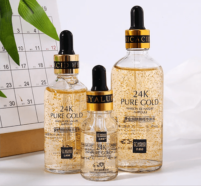 Inspire Essentials GoldenGlow 24K Hyaluronic Acid Facial Serum With Niacinamide For Brightening And Firming 50ml