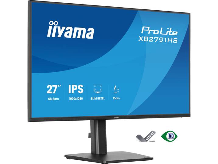 iiyama ProLite XB2791HS-B1, 68,6 cm (27'), 1920 x 1080 pixels, Full HD, LED, Noir