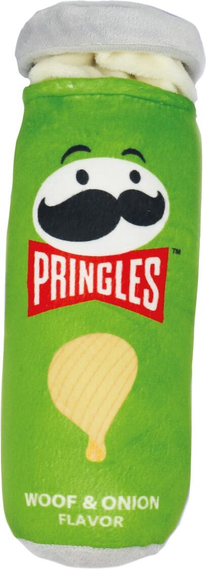 RECORD Pringles Peluche Cane con Squeacker VERDE