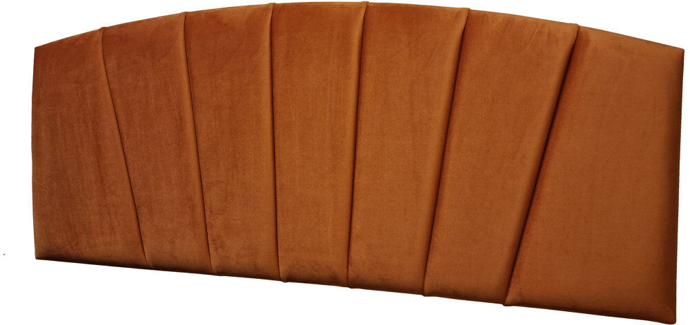 17 Stories Leevan Upholstered Velvet Headboard Plum Kingsize (5')