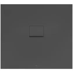 Villeroy & Boch Squaro Infinity Duschwanne  UDQ1090SQI2V1S, 100x90x4 cm, anthrazit Antirutsch