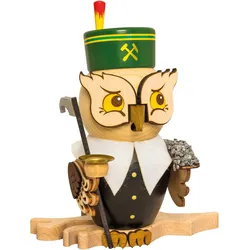 Kuhnert, Zubehör Raumduft, Eule Räuchergefäss aus Holz versch. Varianten ca. 15 cm - Made in Germany