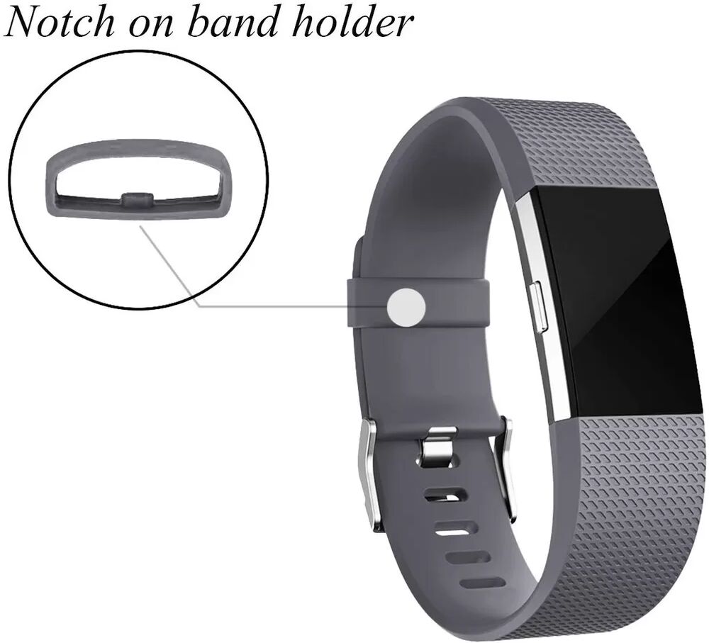 INF Fitbit Charge 2 Armband Silikon Grau