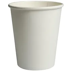 VEPATIM 50x BIO Heißgetränkecher CoffeeToGo weiß 200ml 100% Reycling FSCR