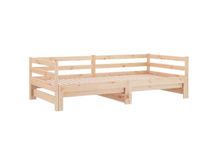 vidaXL Ausziehbares Tagesbett ohne Matratze 80x200 cm