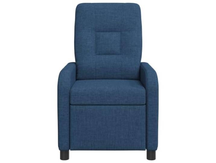 Sessel Recliner Blau aus Polyestergewebe, Verstellbar 115-160°, Rahmen Winkel der Rückenlehne, Flachnaht, Stützbeine, Bezug mit Reißverschluss, feucht abwischbar