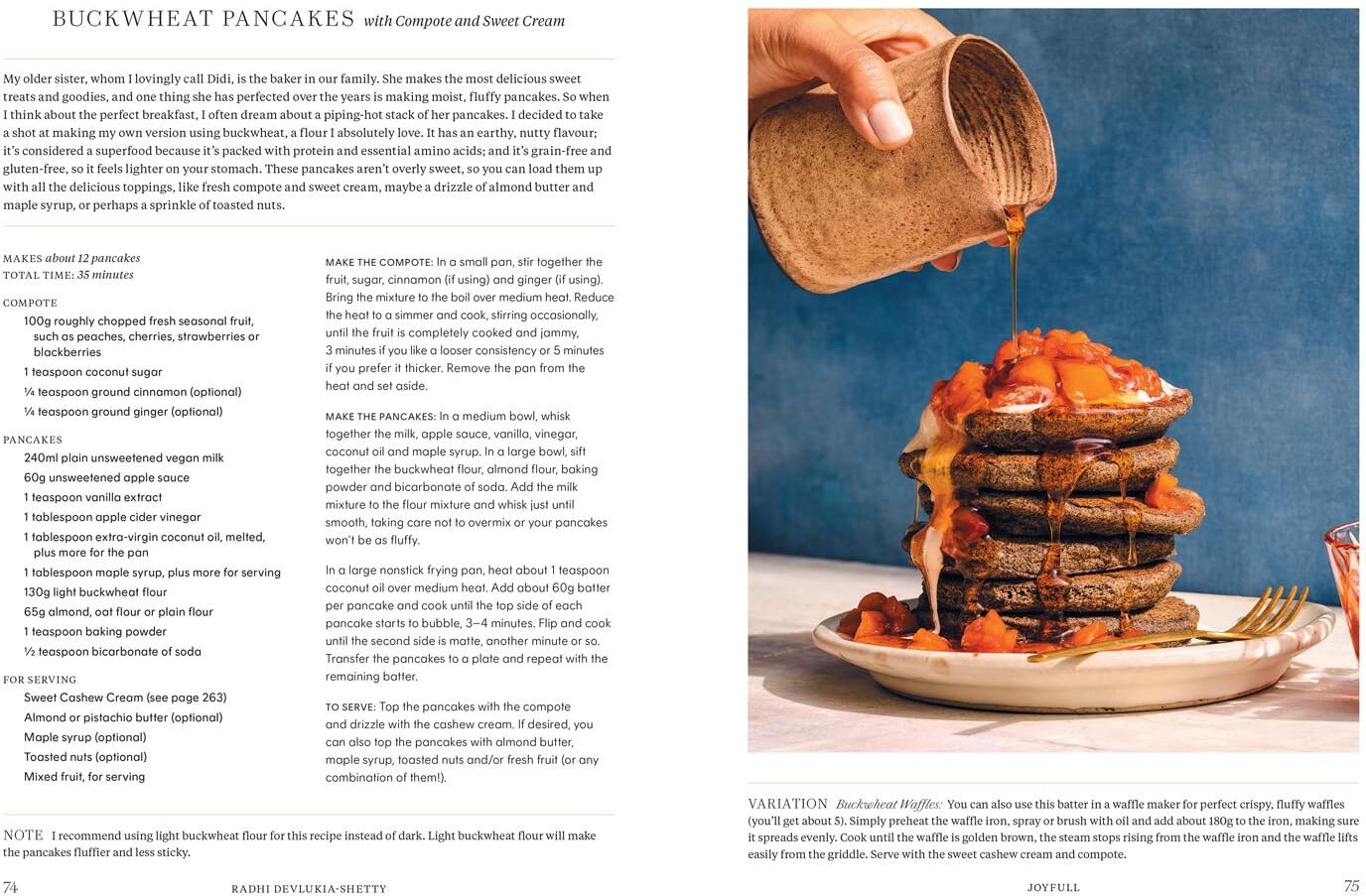 Harper Thorsons JoyFull: Cook Effortlessly, Eat Freely, Live Radiantly by Radhi Devlukia-Shetty - Plant-Based Cookbook - Hardback - 125+ Recipes - New