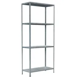 SCHULTE Lagertechnik Schwerlastregal »194008-V« 80 x 35 x 180 cm Grundregal (alleine nutzbar) grau, 80x180x35 cm