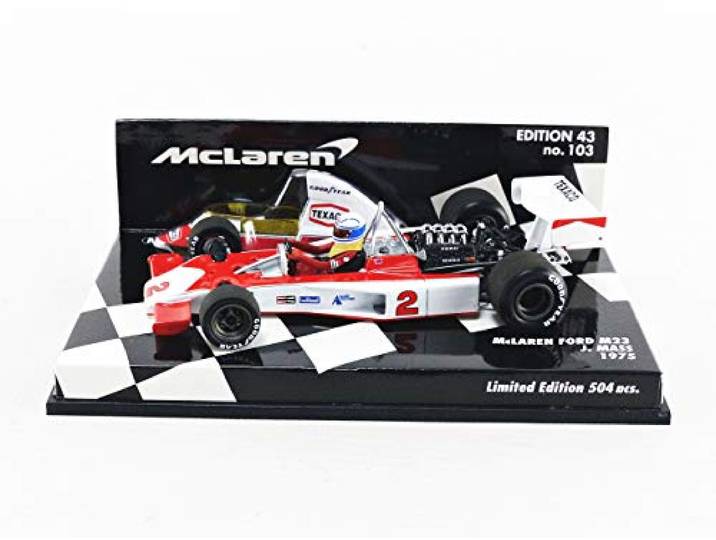 MINICHAMPS- Miniatuurauto uit de collectie, 530754302, rood/wit.