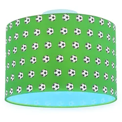 Decken Lampe Kinder Zimmer Fußball Motiv Leuchte FERNBEDIENUNG im Set inkl. RGB LED Leuchtmittel