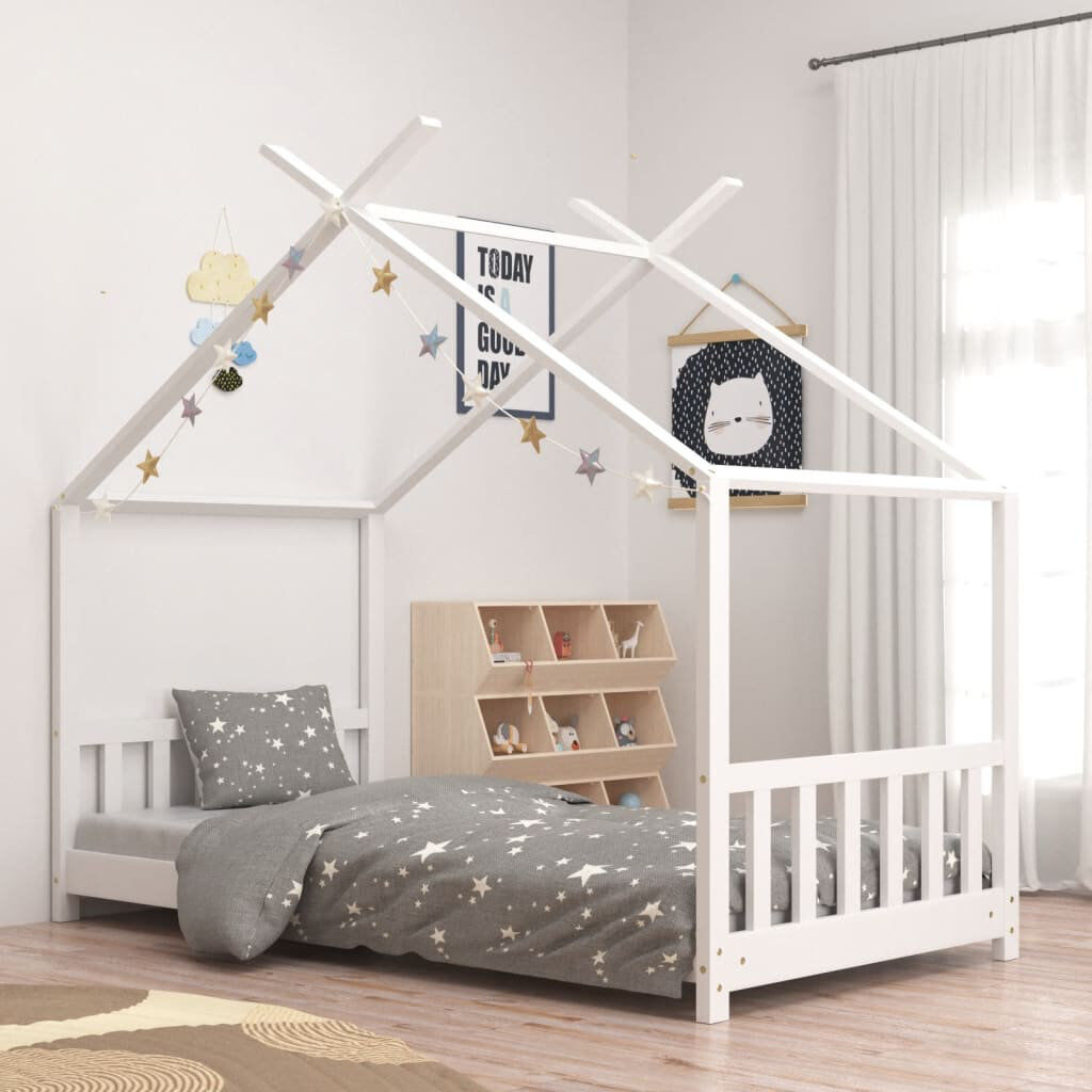 Harriet Bee Gearoid Kids Bed White Single-Short (80 x 160 cm)