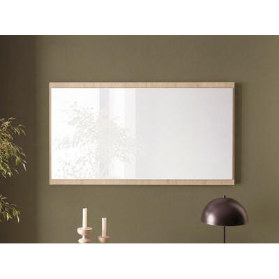Garderobenspiegel HOME AFFAIRE "Lund, Spiegel in Stone Oak, zeitloses Design", braun (stone oak), B:105cm H:58cm T:2cm, Holzwerkstoff, Spiegel, Garderobenspiegel, universell einsetzbar, eckig, 105 cm breit