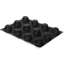 Silikomart runde form air plus 13 n.12, Backform, Schwarz