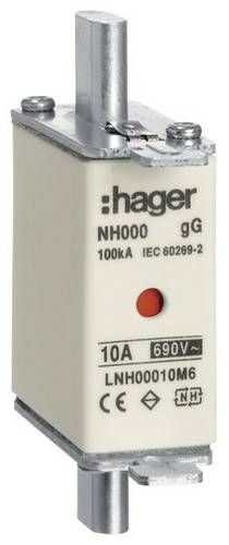Hager LNH00010M6 NH-Sicherung 10A 3St.