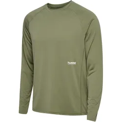 hummel hmlPULSE Workout langarm Trainingsshirt Herren 6754 - deep lichen green XXL