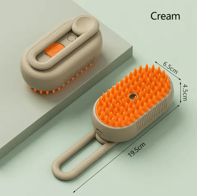 Inspire Curations 3 in 1 Rechargeable Pet Steam Brush For Grooming, Massage & Deshedding cream