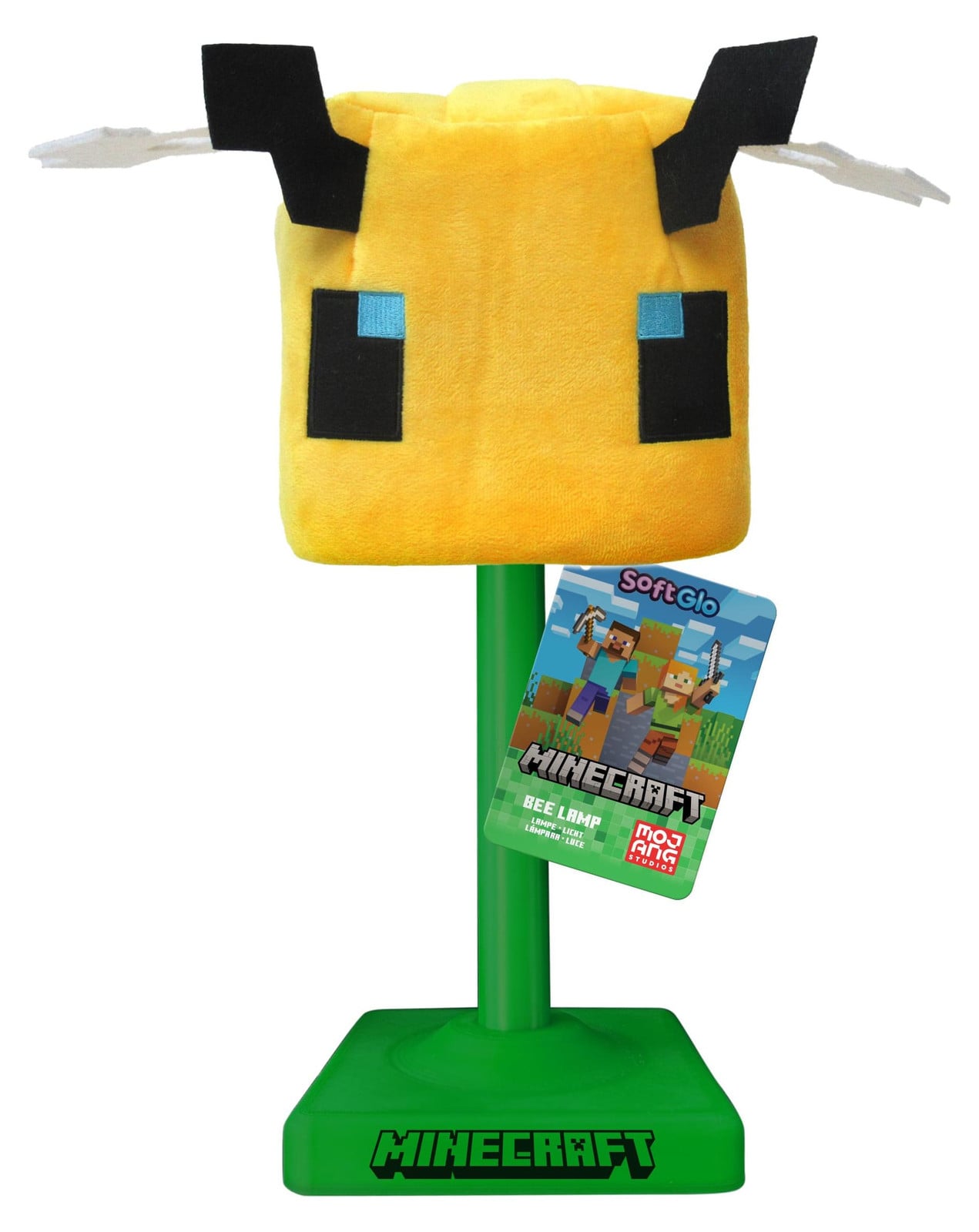 Paladone Minecraft Biene Softglo Pluizige Decoratieve LED Nachtlamp met Oplaadfunctie
