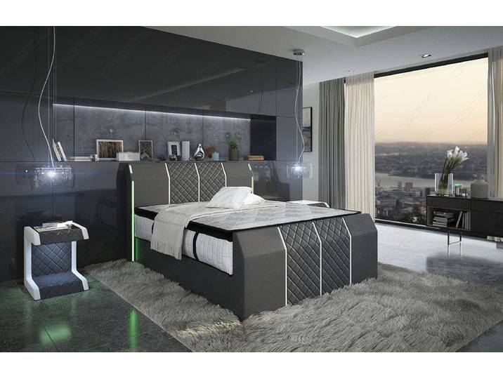 Boxspringbett Paris Leder