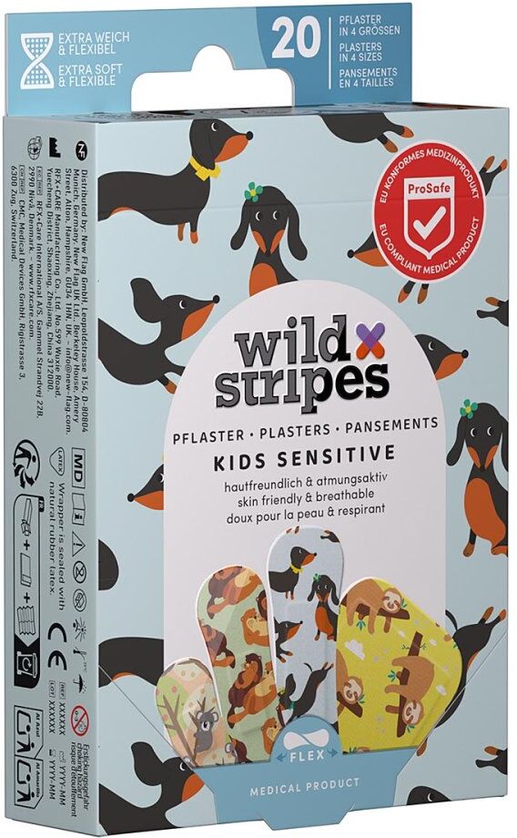 Wild Stripes Kids Sensitiv Animal Fun Pflaster 20stk