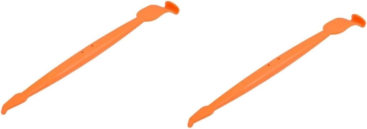 Raamfolie Schraper met Lange Handgreep - Oranje - 17 cm