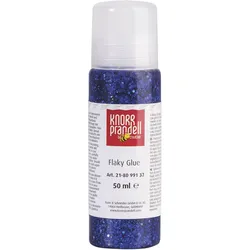 6x Knorr Prandell, Künstlerfarbe + Bastelfarbe, Glitter Flaky Glue, 50ml (50 ml)