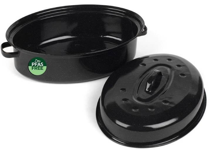 Salter Zelfbedruipende Braadslee – 38cm Emaille Gecoat Staal