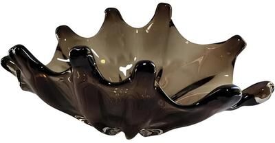 Aria Home Elegant Sculptural Glass Bowl Centerpiece Decorative Accent
