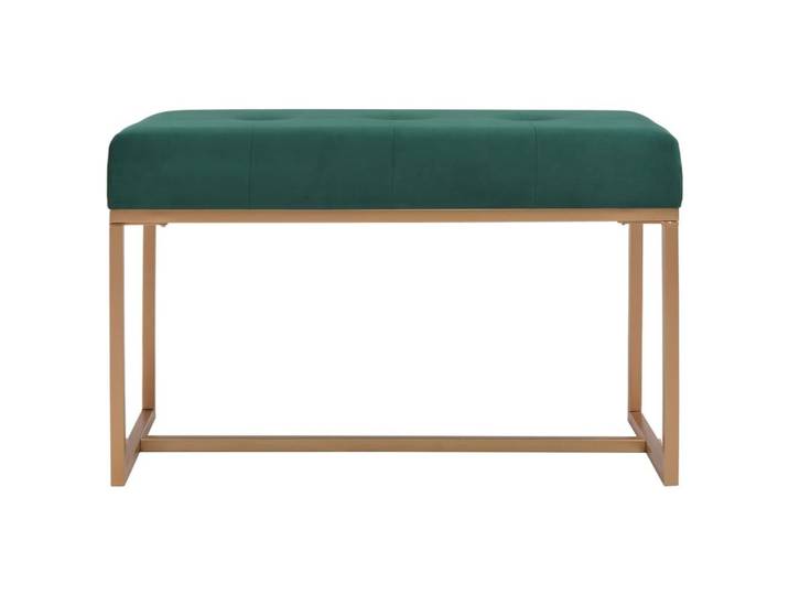 SOLOM@Banquette de salon - Banc de couloir/banc moderne 80cm Vert Velours Sep62440