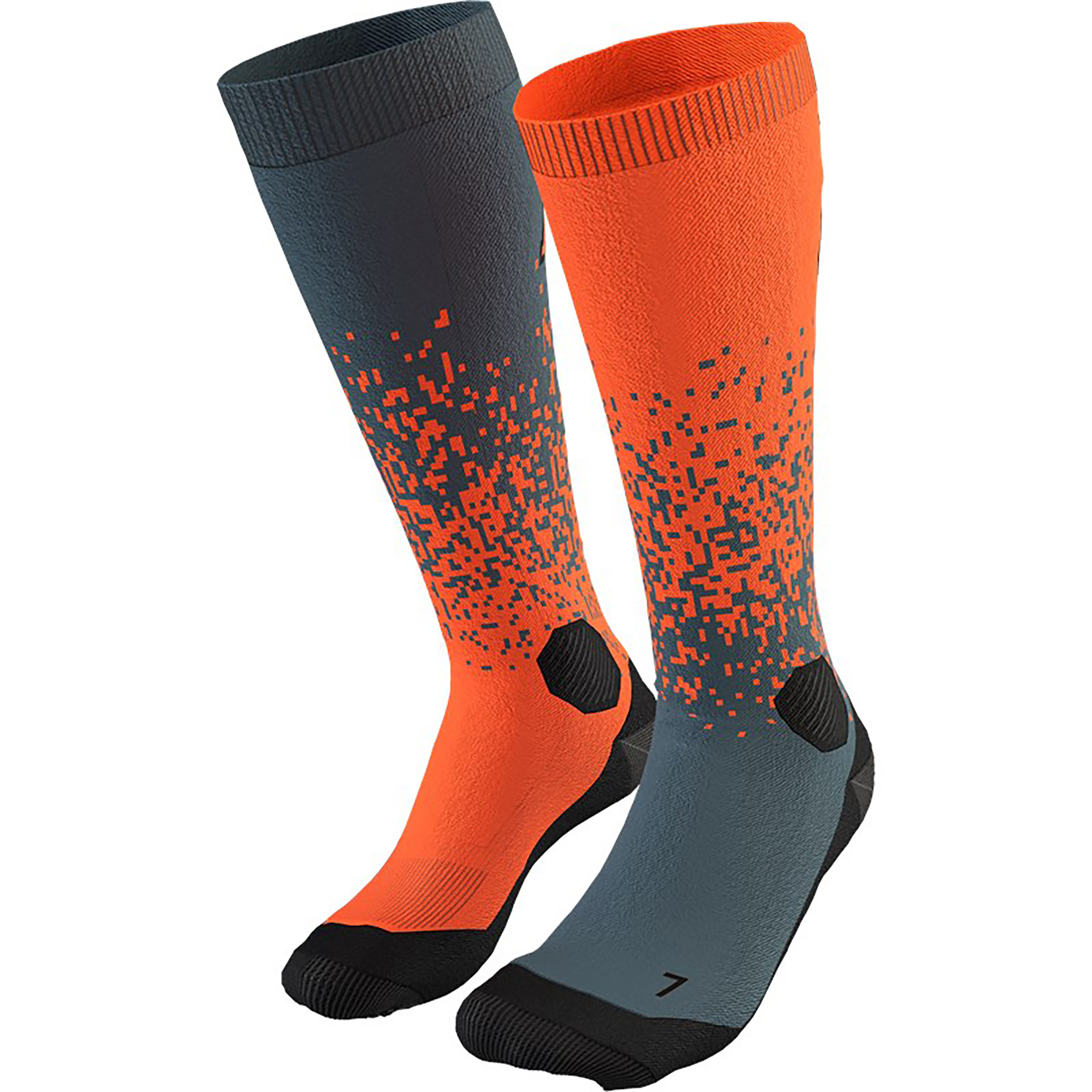Dynafit FT Graphic Skisocken orange Größe 35 Skitour Kompressionseffekt