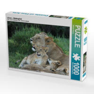CALVENDO Puzzle Löwen – Mutterglück 1000 Teile Lege-Größe 64 x 48 cm Foto-Puzzle Bild von Michael Herzog