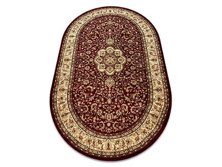 rugsx Teppiche ROYAL Klassisch, traditioneller, für das Wohnzimmer, Schlafzimmer, hohe Qualität, AGY 521 Rotwein, oval 200x290 cm