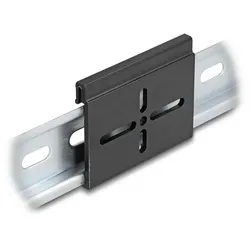 DELOCK Aluminium Montageclip für Hutschiene 60x47,8mm schw.