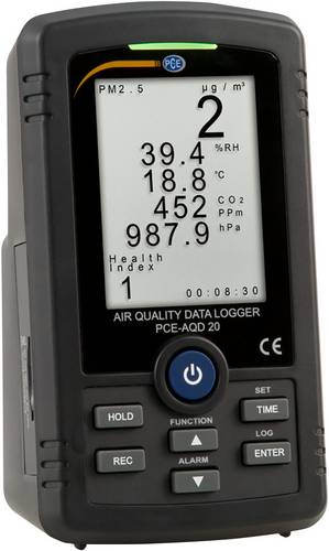 PCE Instruments Feinstaub-Messgerät PCE-AQD 20 Temperatur, Luftfeuchtigkeit, CO2, Luftdruck