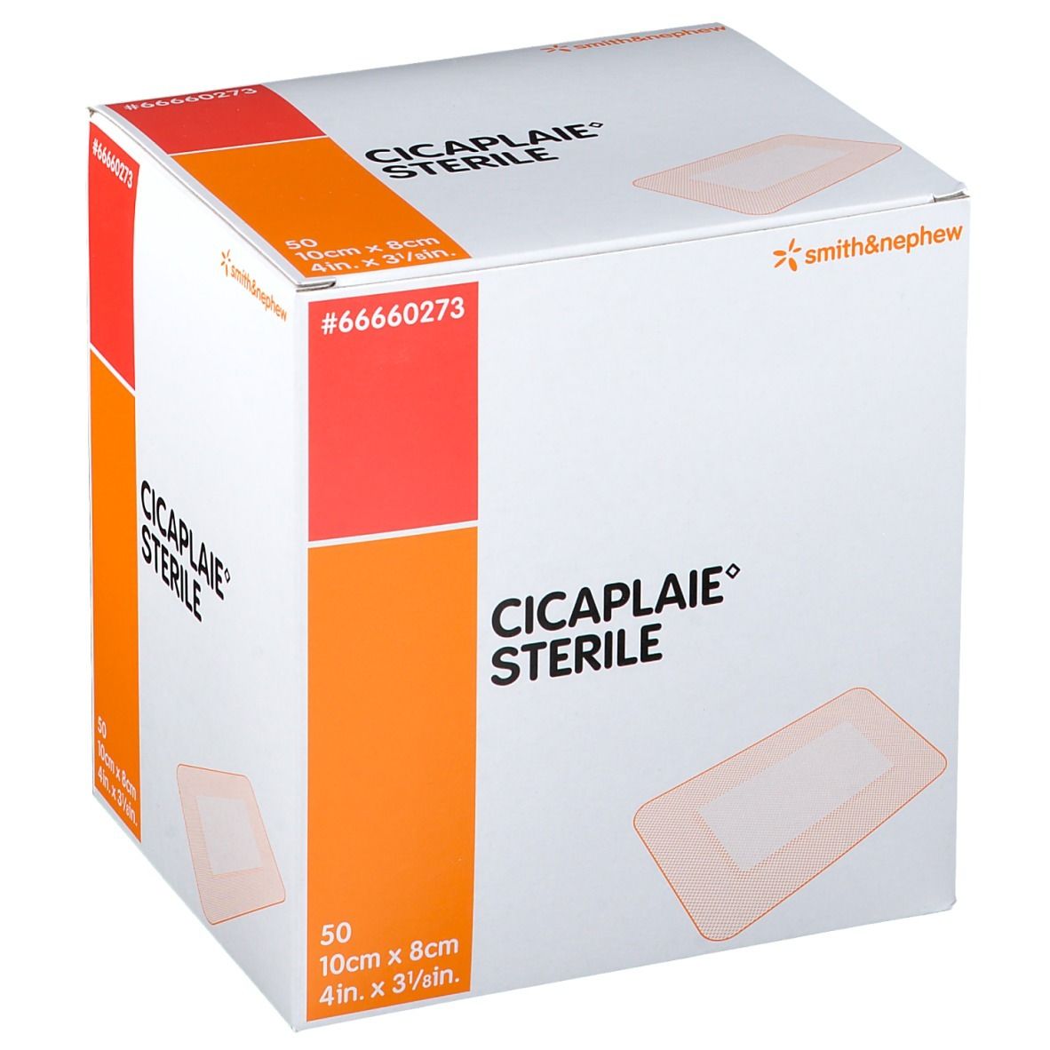 Cicaplaie Verband Steriel 10cm x 8cm 50 St Pflaster