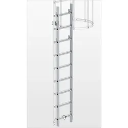 Aluminium-Einstiegsleiter Aluminium blank