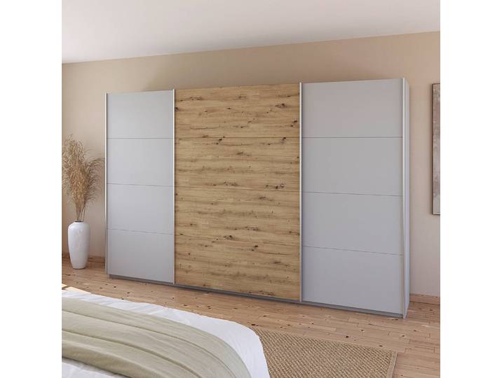 Armoire - Bicolore 315cm Vert/Gris soie