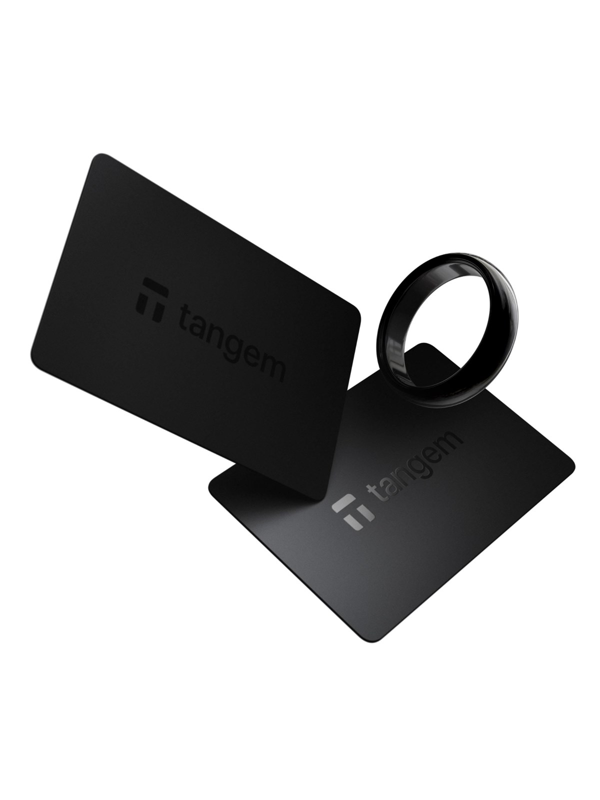 Tangem Crypto Hardware Ring - size 6 + set of 2 Cards