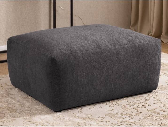 Repose-pieds en tissu structuré 102x76x42 cm