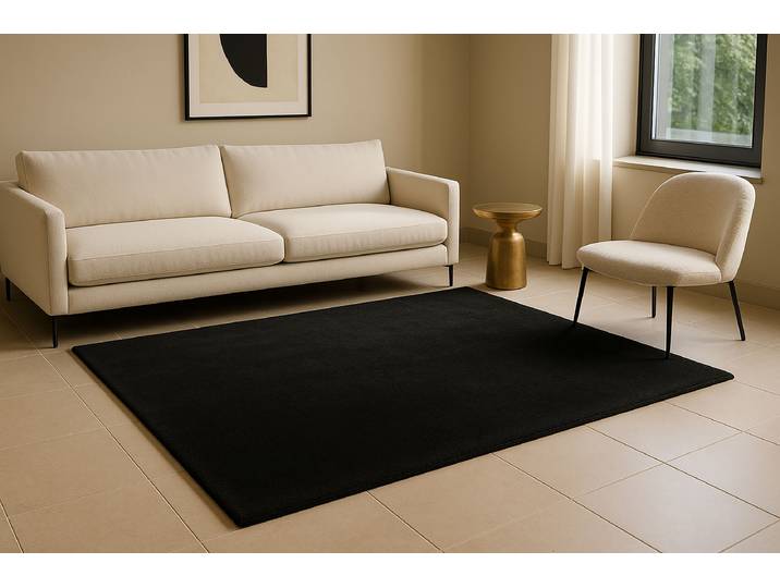 Tapis à poils ras Surfacer 225 Gris/Gris 160 x 230cm Polyester