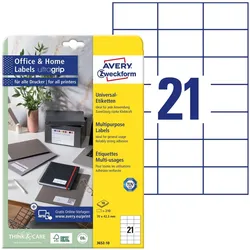 Avery, Etiketten, Universal-Etiketten