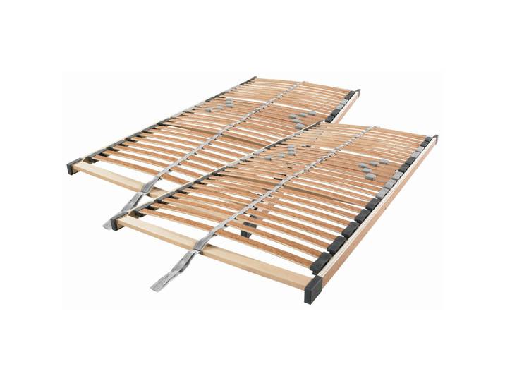 Sleeptex Lattenrostset, Holz, Birke, Schichtholz, 5-Zonen, 180x200 cm, Federholzleisten verleimt, Mittelgurt, individuelle Liegehärteeinstellung, nicht verstellbar, Schlafzimmer, Lattenroste, Lattenrost starr