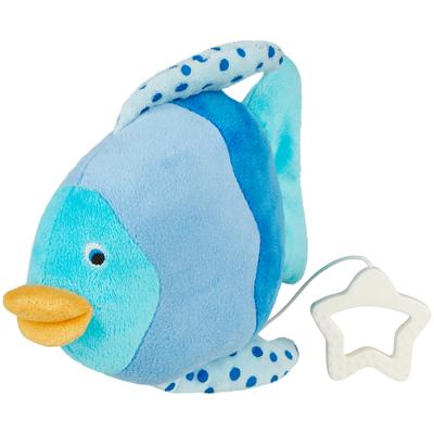 Spieluhr STERNTALER "Fisch, M", blau (himmel), Spieluhren, KinderB:18cm H:21cm T:5,5cm, Plüsch, B:18cm H:21cm T:5,5cm