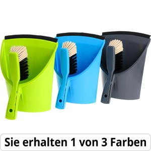 BÜMAG Kehrgarnitur Jumbo, mit Kunststoffborsten, Kunststoff-Kehrschaufel & Handfeger