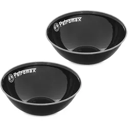 Petromax Emaille Schalen schwarz 2 Stück 1 Liter