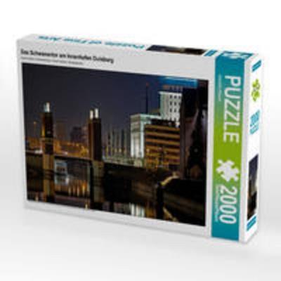 CALVENDO Puzzle Das Schwanentor am Innenhafen Duisburg 2000 Teile Puzzle quer | 2000 Teile Lege-Größe 90 × 67 cm Foto-Puzzle für glückliche Stunden