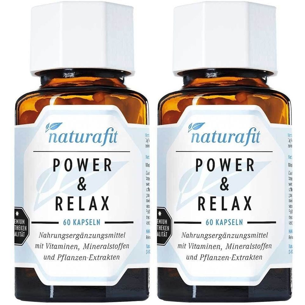 Naturafit Power & Relax Aschw.Rhod.OPC Q10 BVit.Mg 2x 2x60 St Kapseln